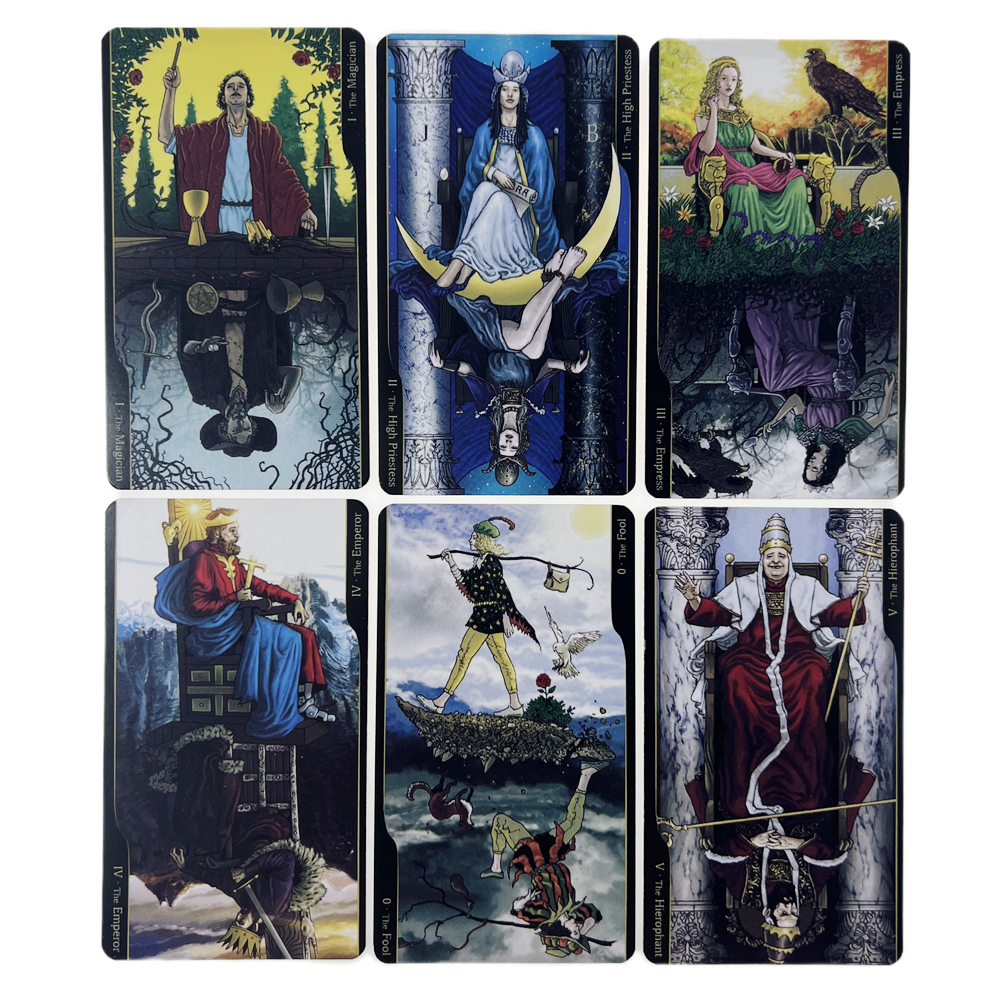 [Mạ Cạnh] Bộ Bài Tarot Of Oppositions Hộp Thiếc 78 Lá 98x58 Mm Tặng Đá Thanh Tẩy