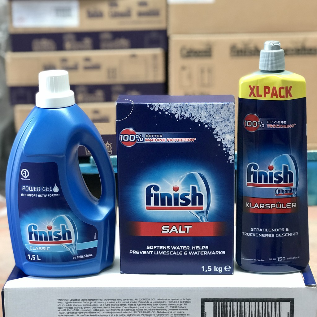 Combo Finish : GEL Classic 1,5lit + Muối 1.5kg + Bóng 750ml