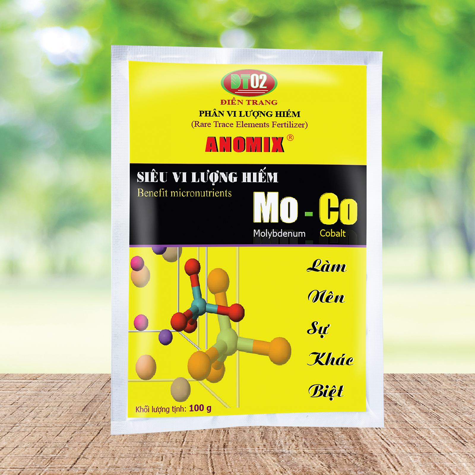 Combo 3 gói Phân Siêu Vi Lượng Hiếm ĐIỀN TRANG Mo-Co 100g