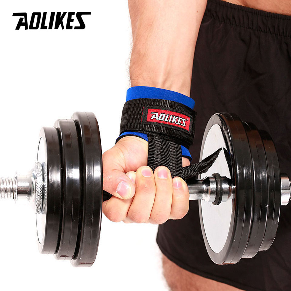 Dây kéo lưng trợ lực cổ tay tập gym AOLIKES A-7638 Sports Fitness Protection Help Wristbands