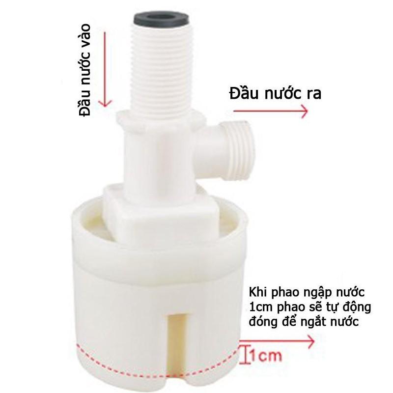 Phao cơ thông minh - Phao cơ chống tràn thế hệ mới cỡ ren 21mm giao ngẫu nhiên mẫu đứng hoặc nằm