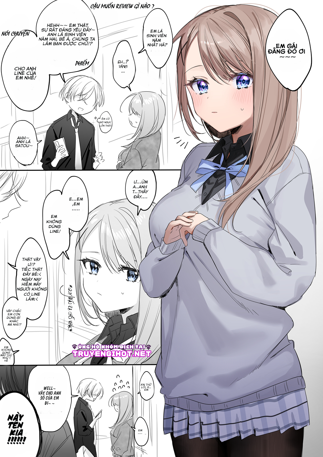 the guy who hit on a girl that had a girlfriend chapter 1 1