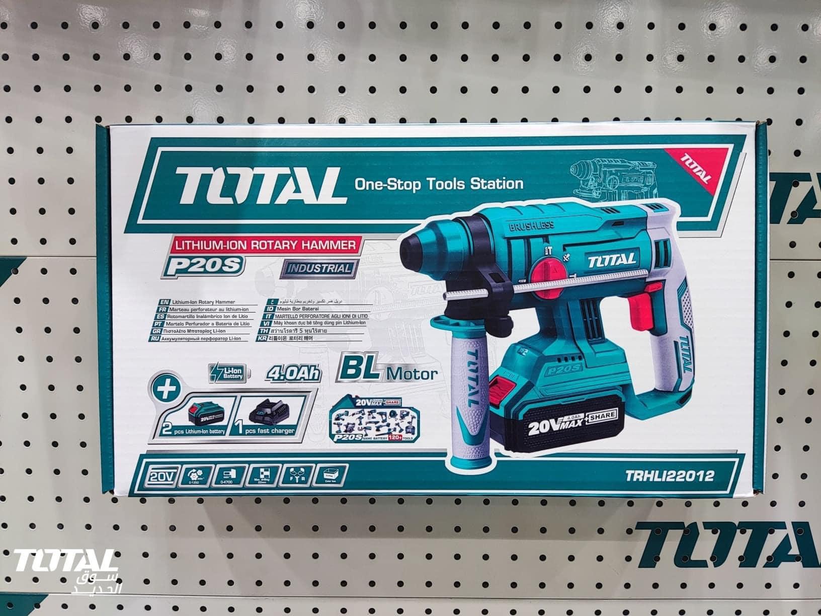 MÁY KHOAN ĐỤC DÙNG PIN 20V TOTAL TRHLI22012 - HÀNG CHÍNH HÃNG