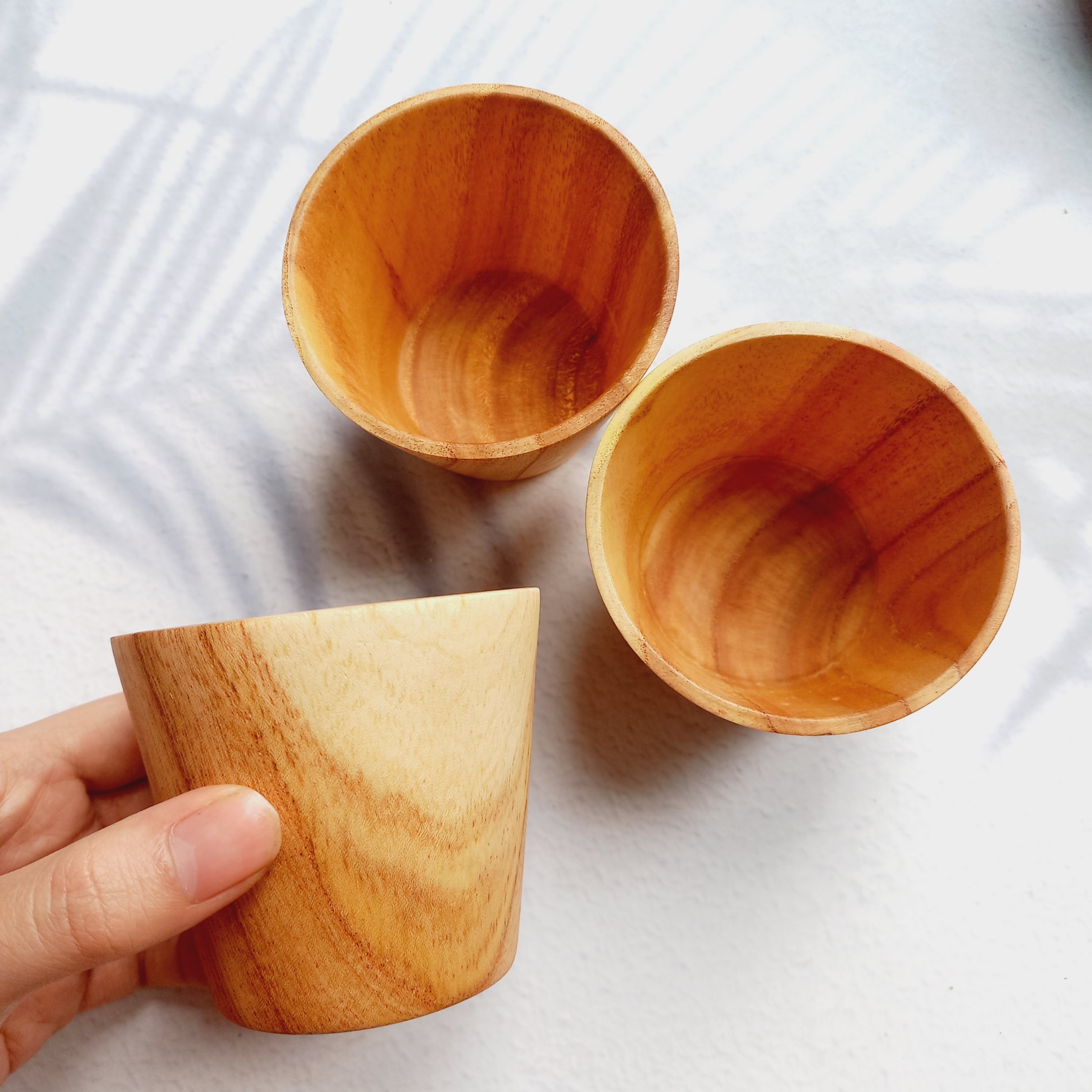 Cốc/Ly Gỗ Xoan Thân Trụ Xinh Xắn 7x8cm Uống Nước, Trà, Cà Phê, Cốc Gỗ Decor Trang Trí Chụp Ảnh Của Vitrapro