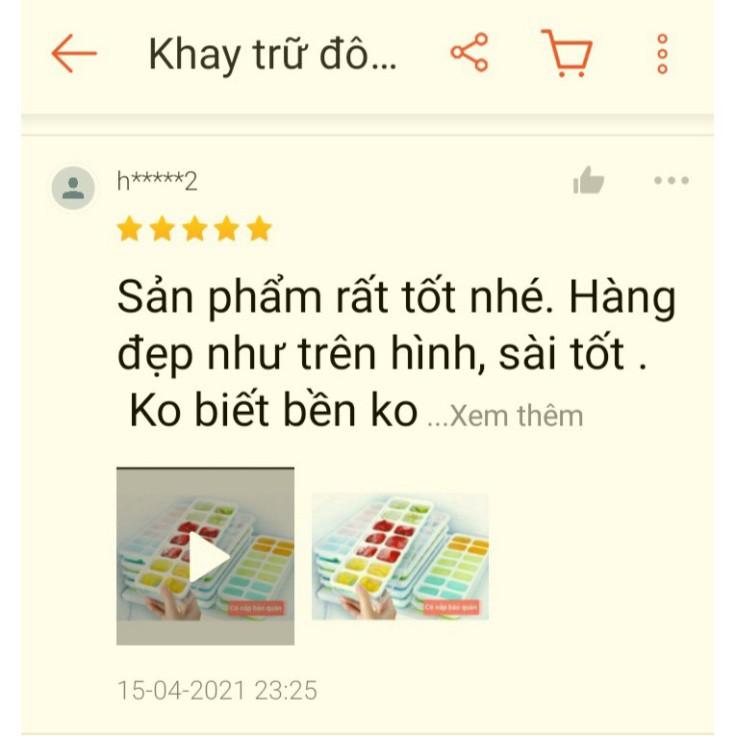 Khay Trữ Đông - Khay Làm Đá - Bảo Quản Đồ Thức Ăn Cho Bé