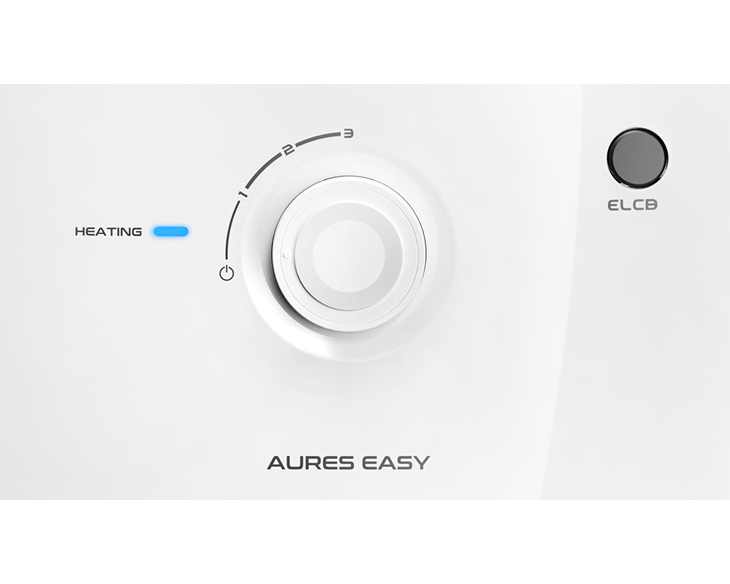 AURES EASY 4.5P Máy nước nóng trực tiếp Ariston AURES EASY 4.5P Bơm trợ lực, Cầu dao chống rò điện ELCB, Vỏ chống thấm [Hàng Chính Hãng]