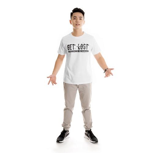 Áo thun cổ tròn In GET LOST tay ngắn CT03