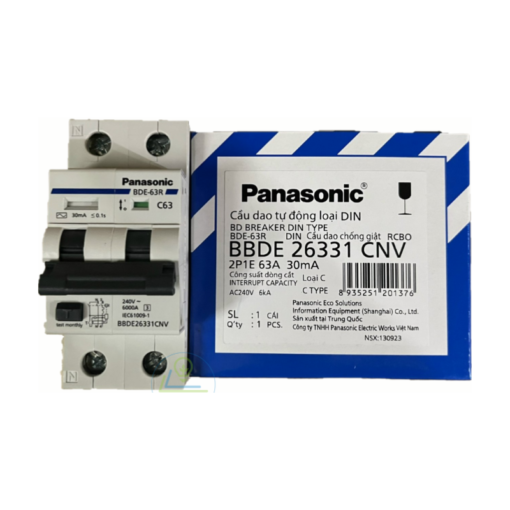 CB chống giật 2P 63A 30mA