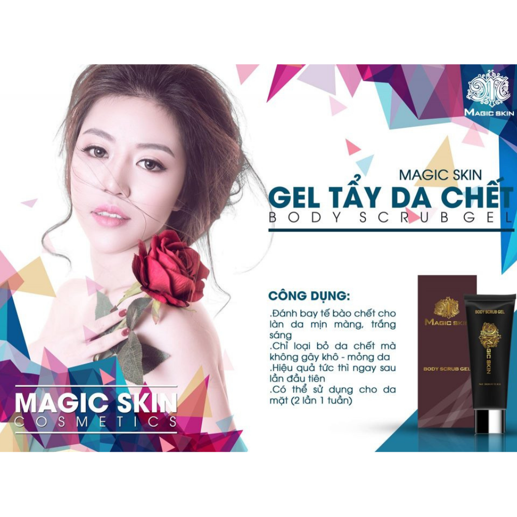 Tẩy Da Chết Toàn Thân Magic Skin - Body Scrub Gel 350ml