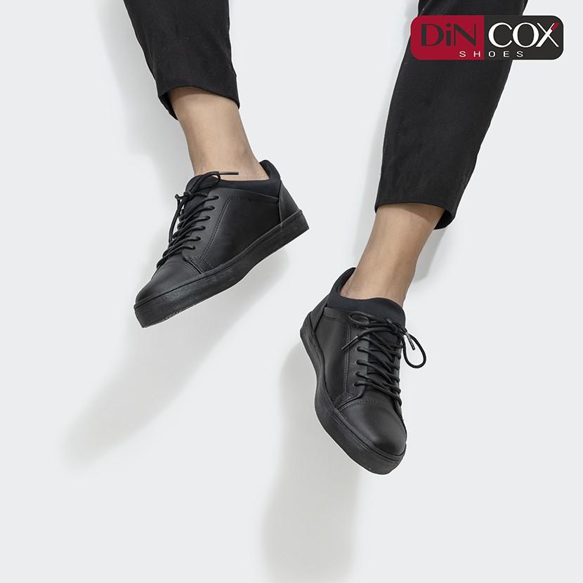 Giày Sneaker Da Nam DINCOX COX43 Cổ Điển Phá Cách Black