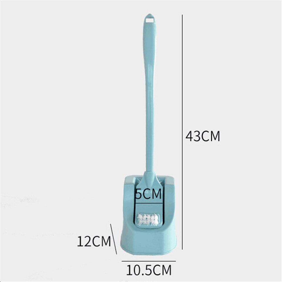 1pc Bathroom Replacement Portable Long Handle Cleaning Tool Toilet Brush Lavatory Brush Toilet Brush & Holder Set