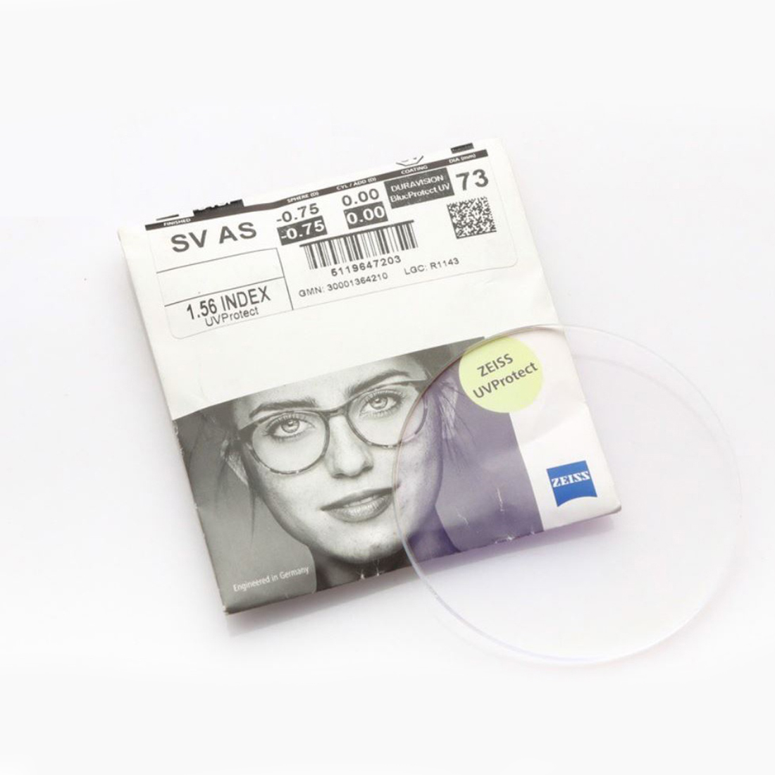 Tròng kính Zeiss chống ánh sáng xanh DuraVision BlueProtect UV