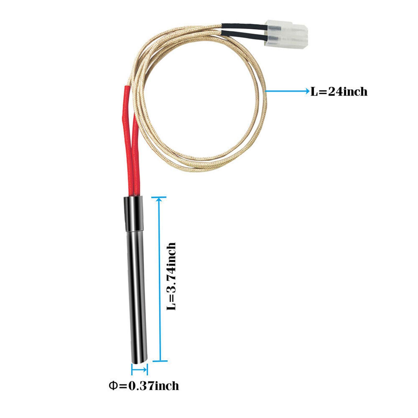2X Safe Igniter Hot Rod Heating Tube For Pit Boss Wood Pellet Grills 200W 120V