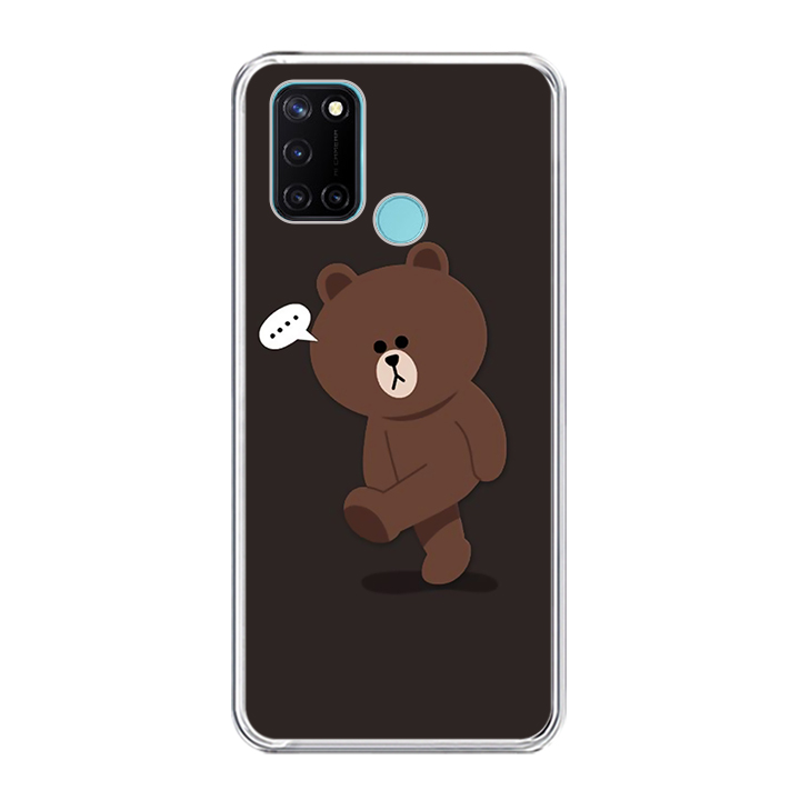 Ốp lưng điện thoại REALME C17 – Silicon dẻo – 0085 GAUBROWN01 – Hàng Chính Hãng