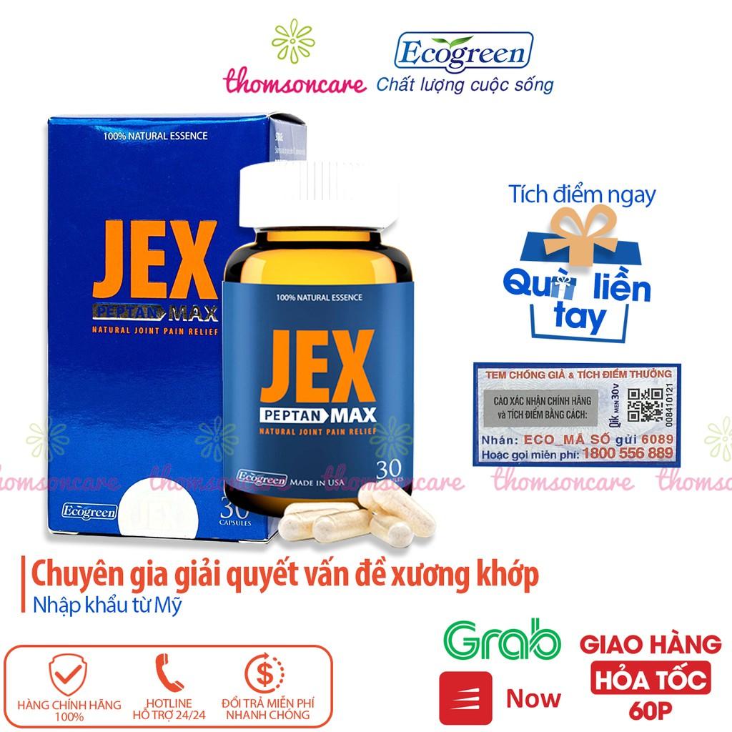 Viên uống bổ khớp Jex Max - Có tem tích điểm - Tái tạo sụn chứa Peptan, Chondroitin và Collagen