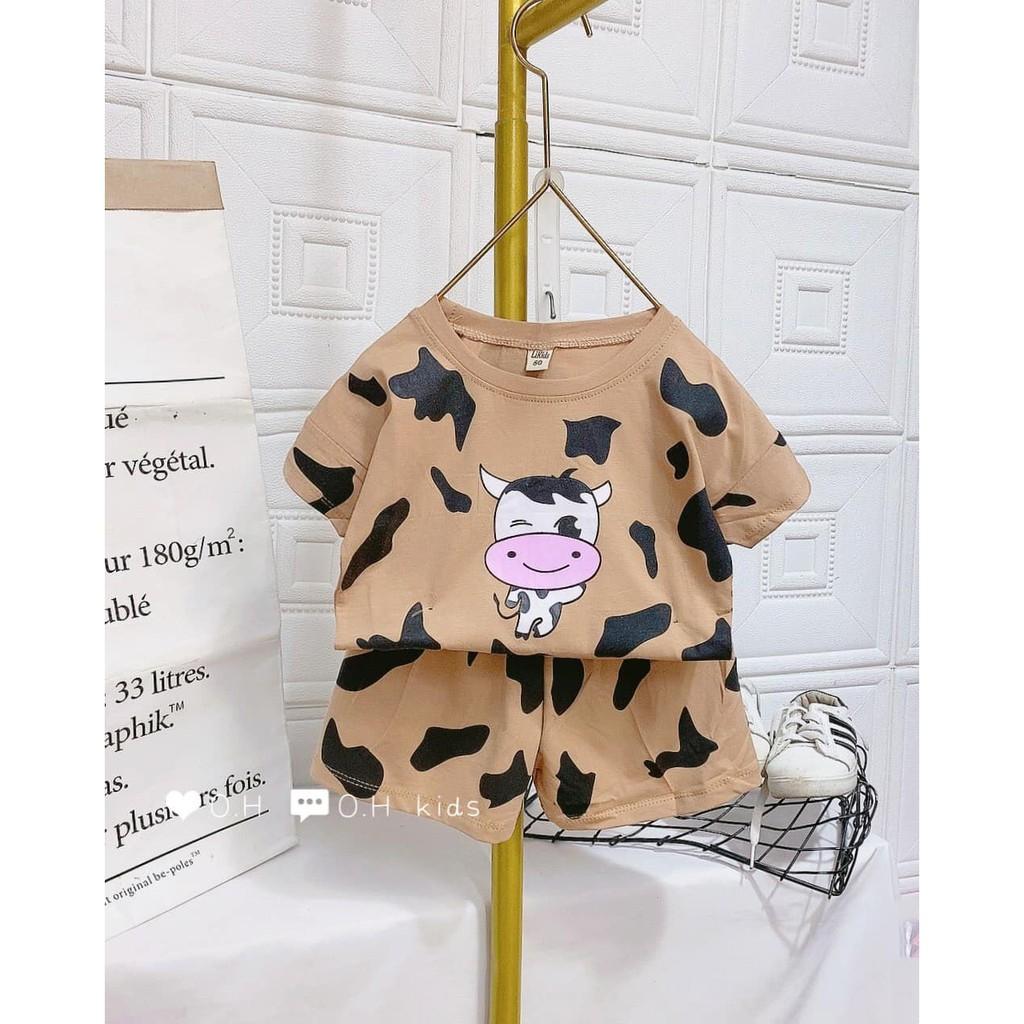 Bộ cộc tay cho bé bộ cộc tay Minkymom họa tiết cho bé trai bé gái Chất thun lạnh cao cấp siêu mềm siêu mát