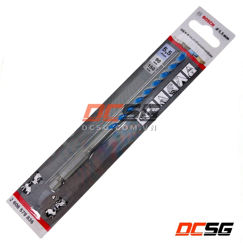Mũi khoan đa năng chuôi lục giác HEX-9 MultiConstruction BOSCH
