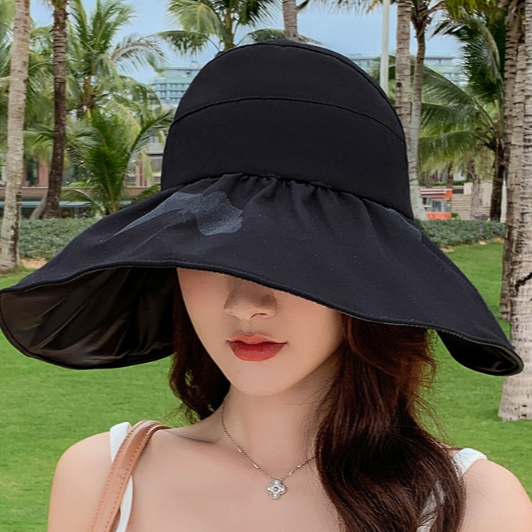 Mũ rông vành chống nắng chống uv cao cấp mới, nón chống nắng thời trang