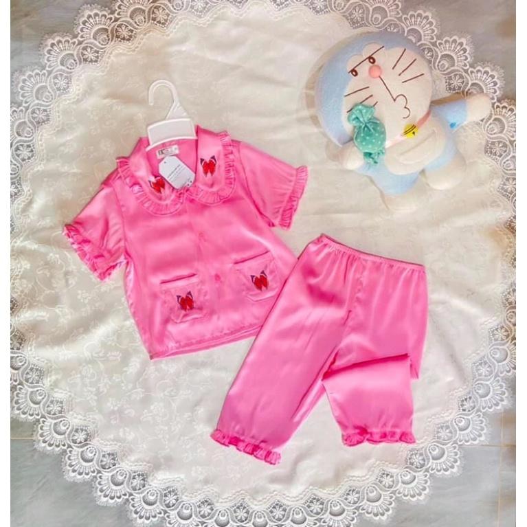 Bộ pijama latin ngắn in H&amp;U cho bé từ 10-15 kí