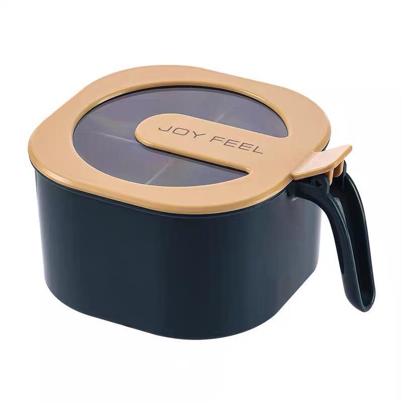 Hộp Đựng Gia Vị Chia 4 Ngăn Tiện Ích