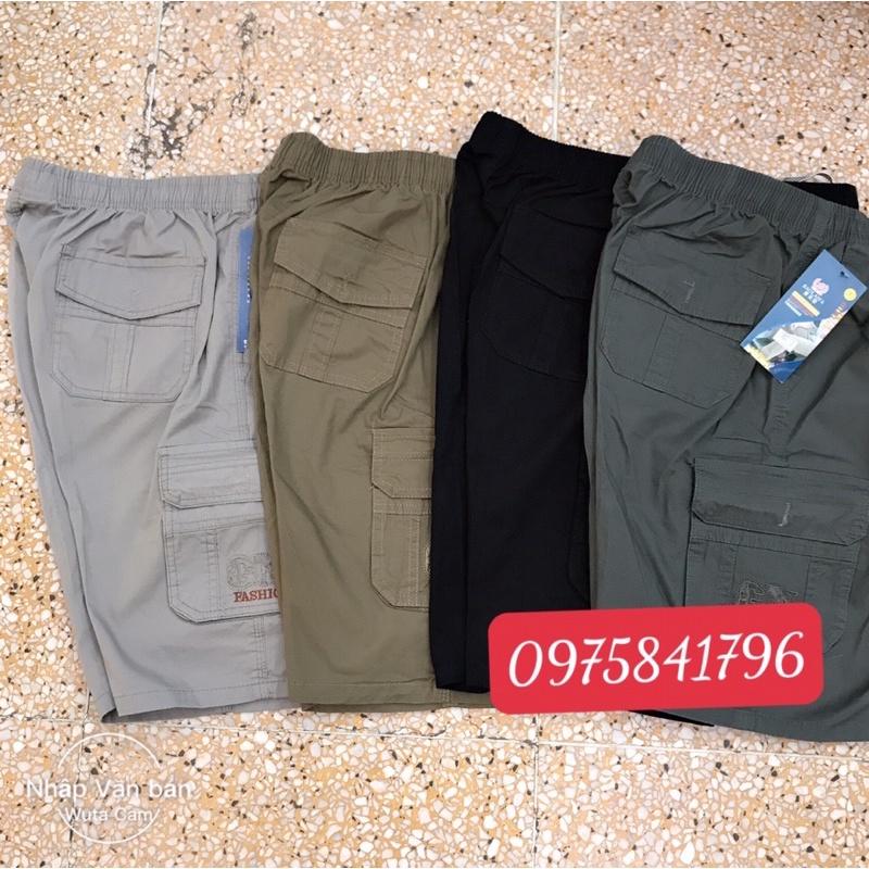 Quần ngố thô kaki nam trung niên chất mềm đẹp có size cho người 90kg