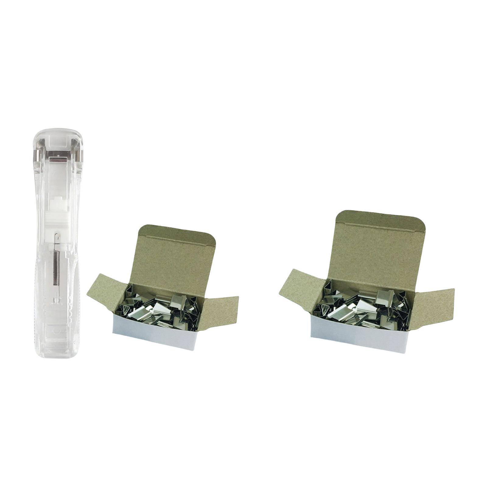 Mini Push Stapler with 100 Clips , 40 Sheet Capacity