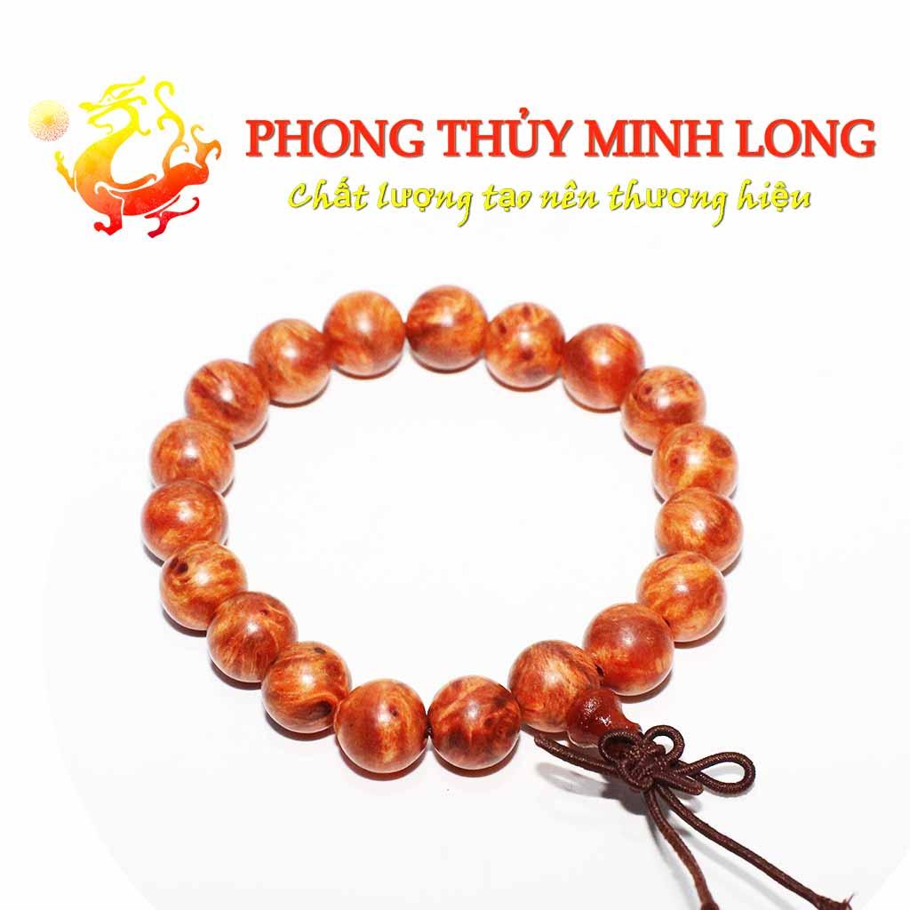 Vòng tay gỗ nu Huyết Rồng siêu đẹp size 12 ly hạt tròn