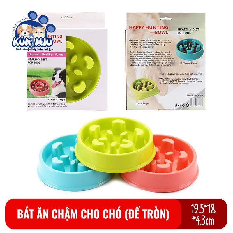 Bát Ăn Chậm, Chống Sặc Đế Tròn Cho Chó Happy Hunting Bowl 009