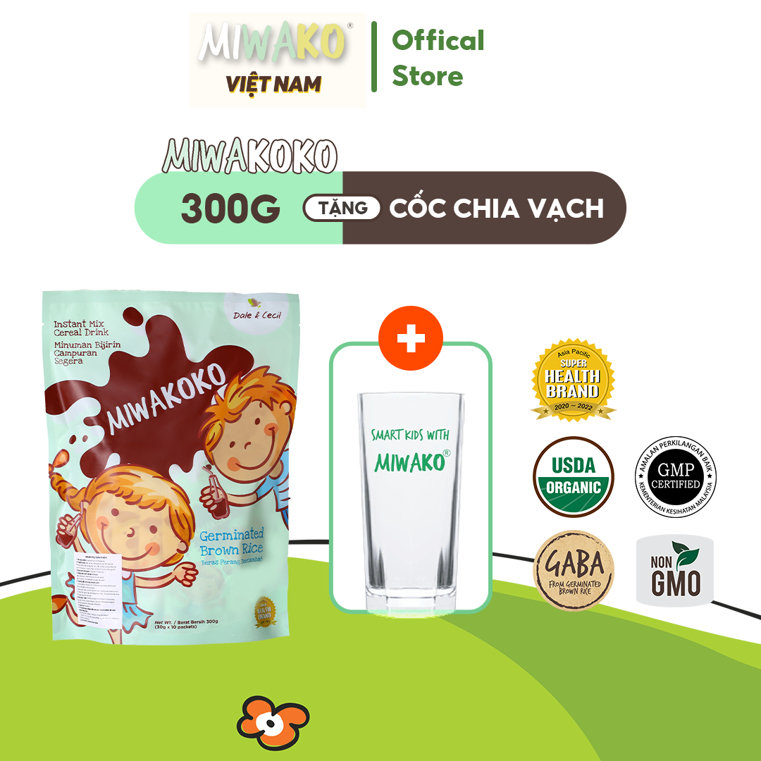 (Date 2025) Sữa Miwako Vị Socola Túi 300g Nhập Khẩu Malaysia, Sữa Hạt Hữu Cơ Cho Bé Từ 1 Tuổi Chậm Nói Dị Ứng Đạm Sữa Bò