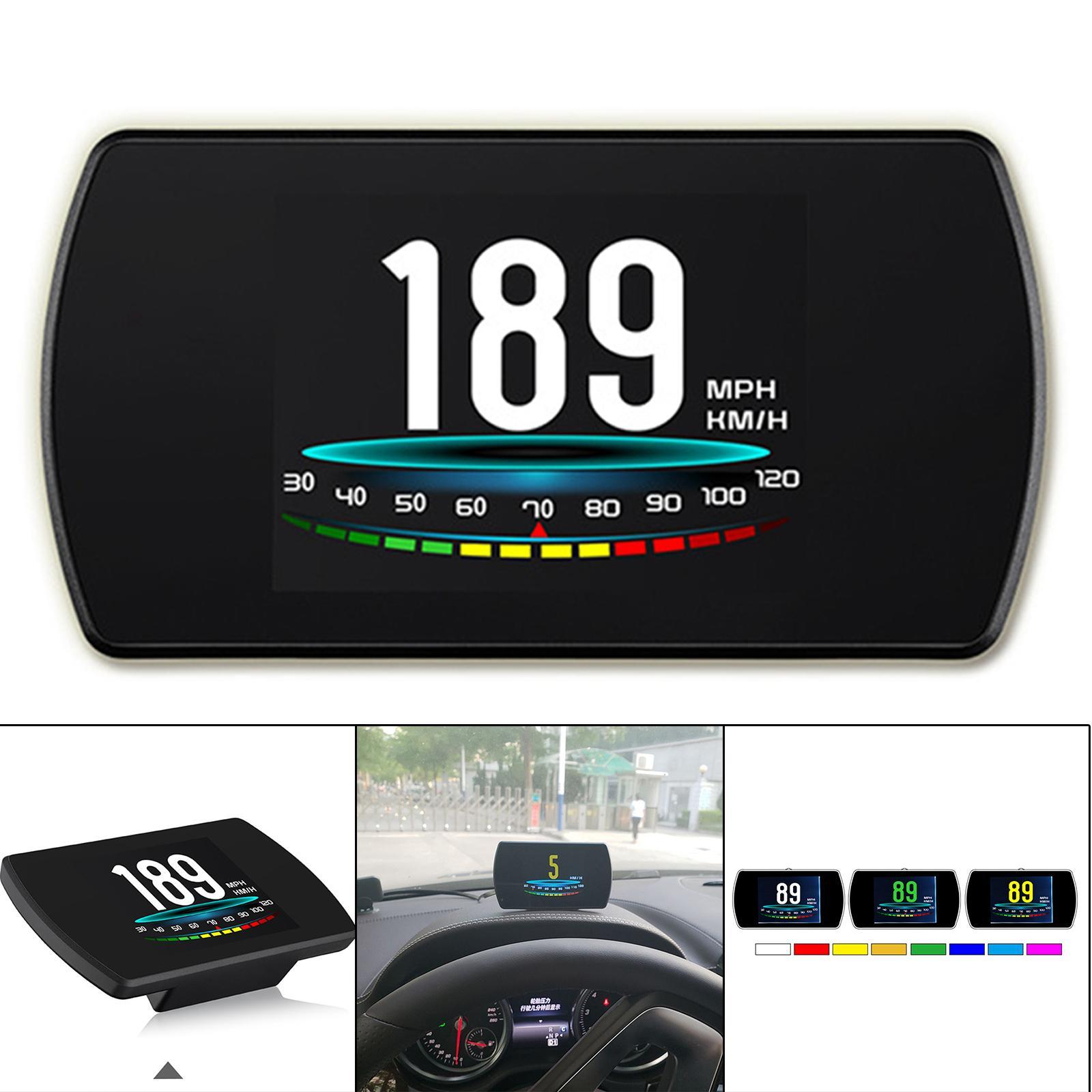 3" OBD2 Head up Display Multi-Color Accessories for Vehicles Safe Driving