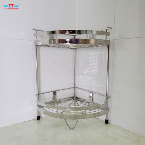 KỆ GÓC 2 TẦNG INOX 304 TÍN THÀNH PHÁT
