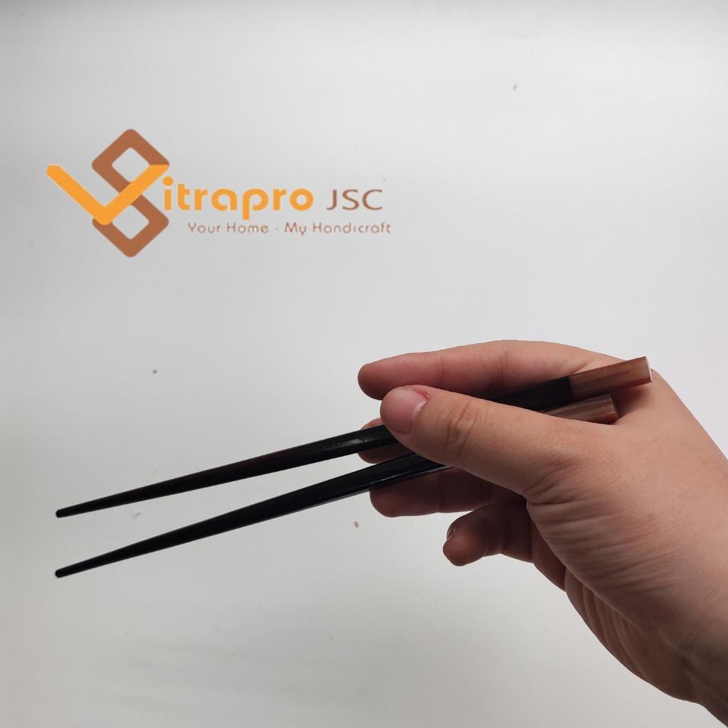 Đũa Gỗ Trắc Đỏ Gắn Trai Hồng Cao Cấp Cực Sang Trọng