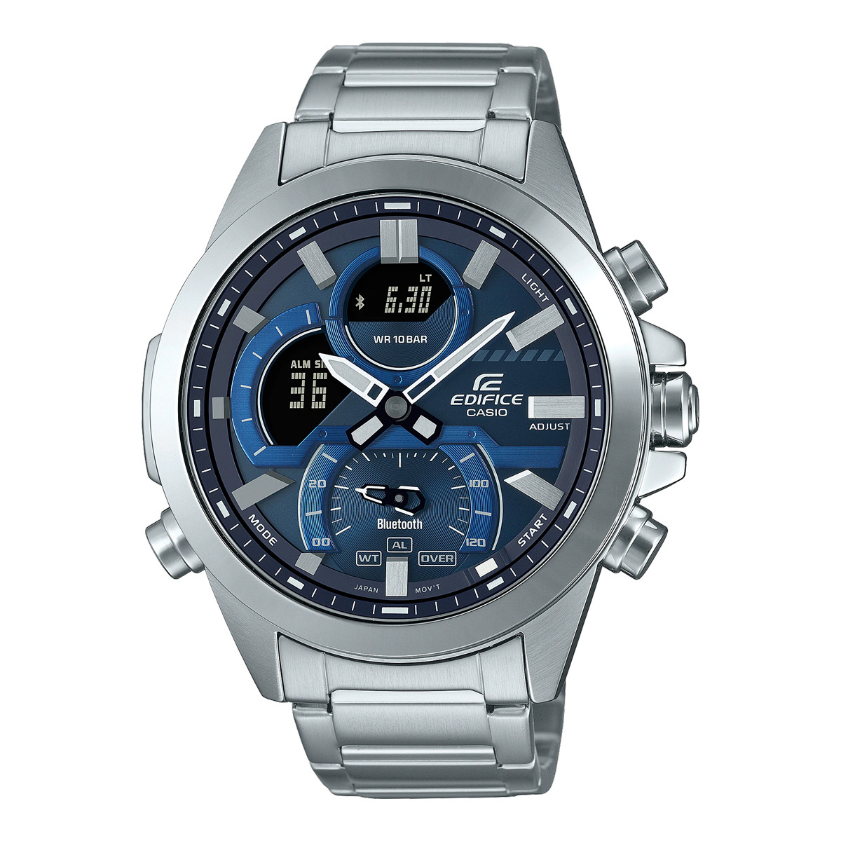 Đồng Hồ Nam Dây Thép Casio Edifice ECB-30D-2A Chính Hãng - ECB-30D-2ADF Bluetooth