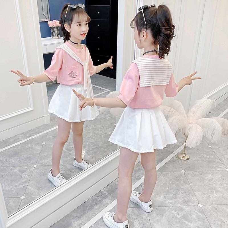 BV39 Size130-160 (20-40kg) Váy đầm cho bé gái kiểu dáng công chúa Thời trang trẻ Em hàng quảng châu