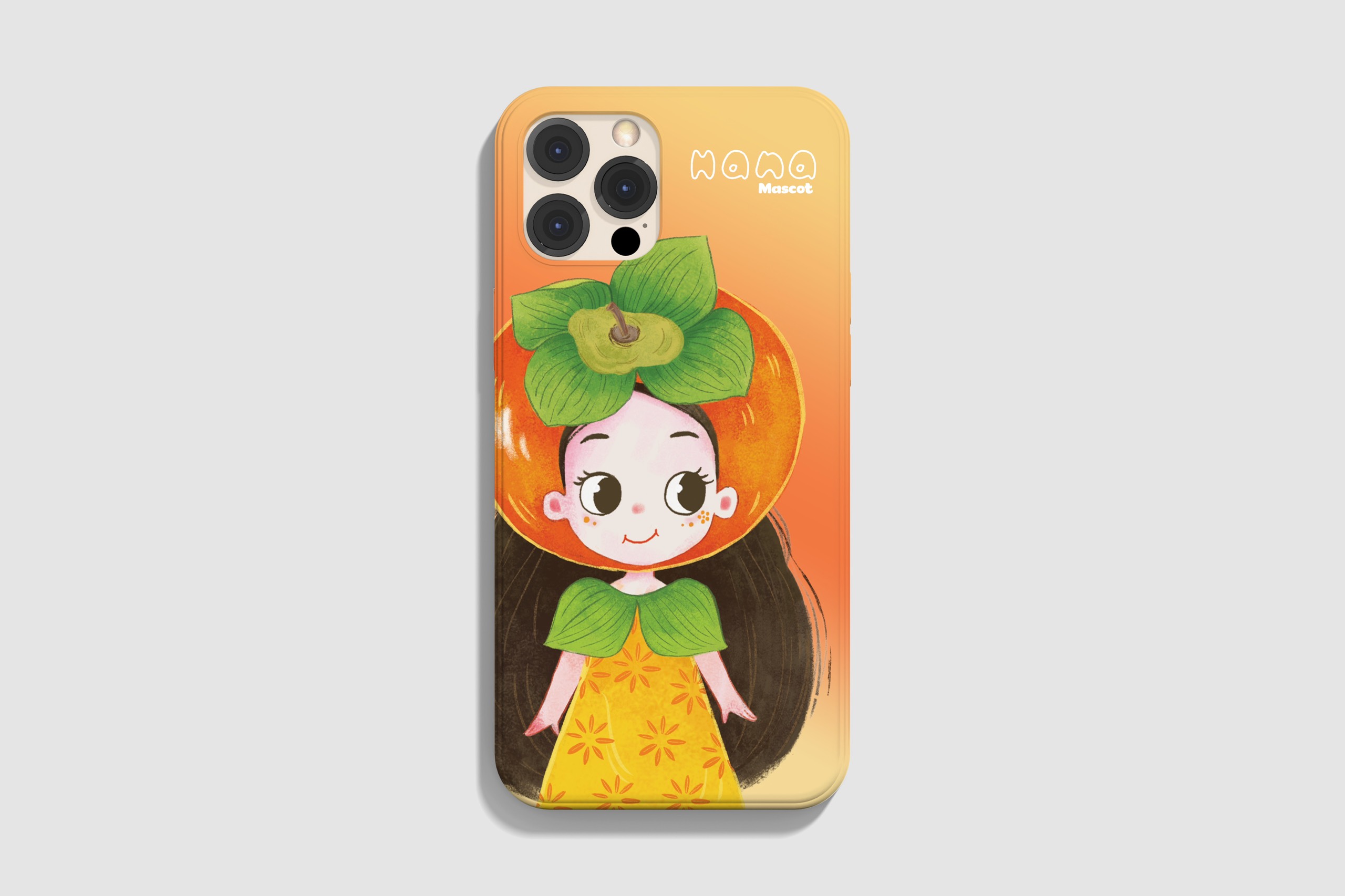 Ốp điện thoại Hana Mascot -  Ốp Kính bảo vệ điện thoại - Hình Hana dễ thương - CASE005 - iPhone XXS