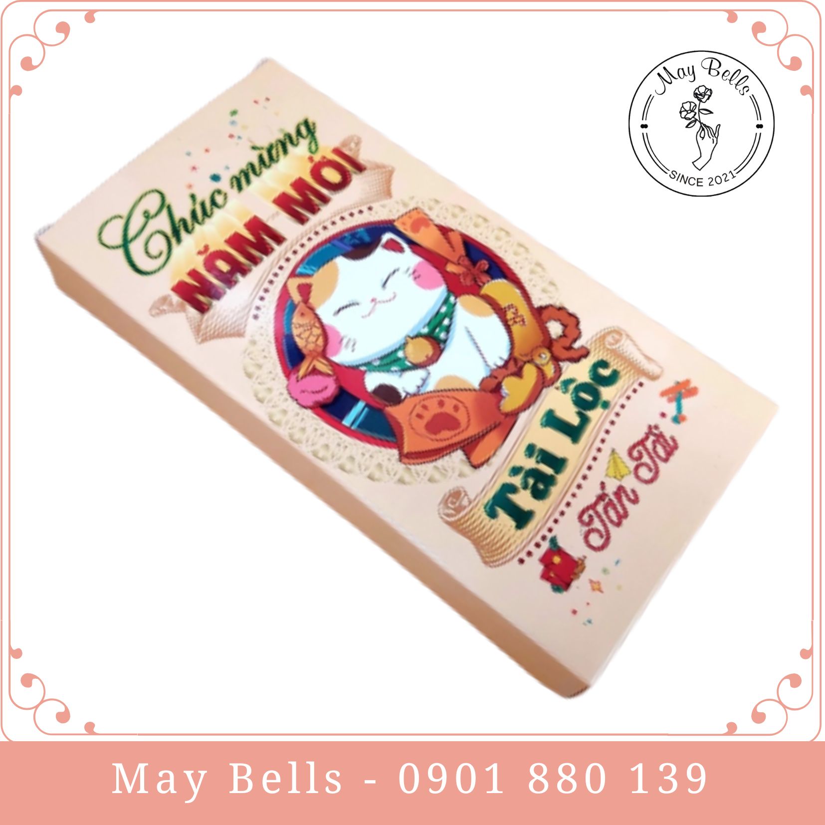 Lì Xì Gieo Quẻ Tết Quý Mão 2023 12 Câu Chúc Phát Lộc, Lì Xì Que Có Hộp Đựng và 12 Que Rút In Câu Chúc Hot Trend Ấn Tượng