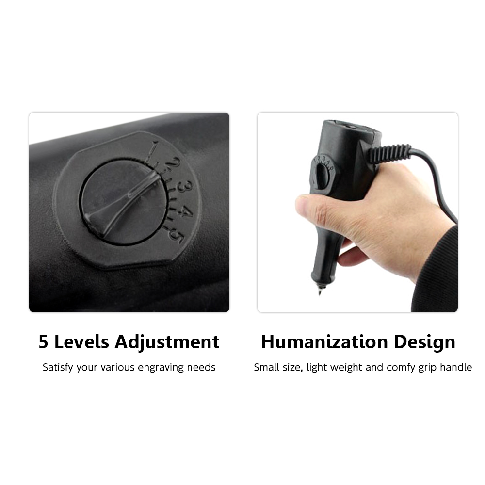 Bộ dụng cụ bút khắc điện di động Bút dùng cho kim loại thủy tinh nhựa gốm