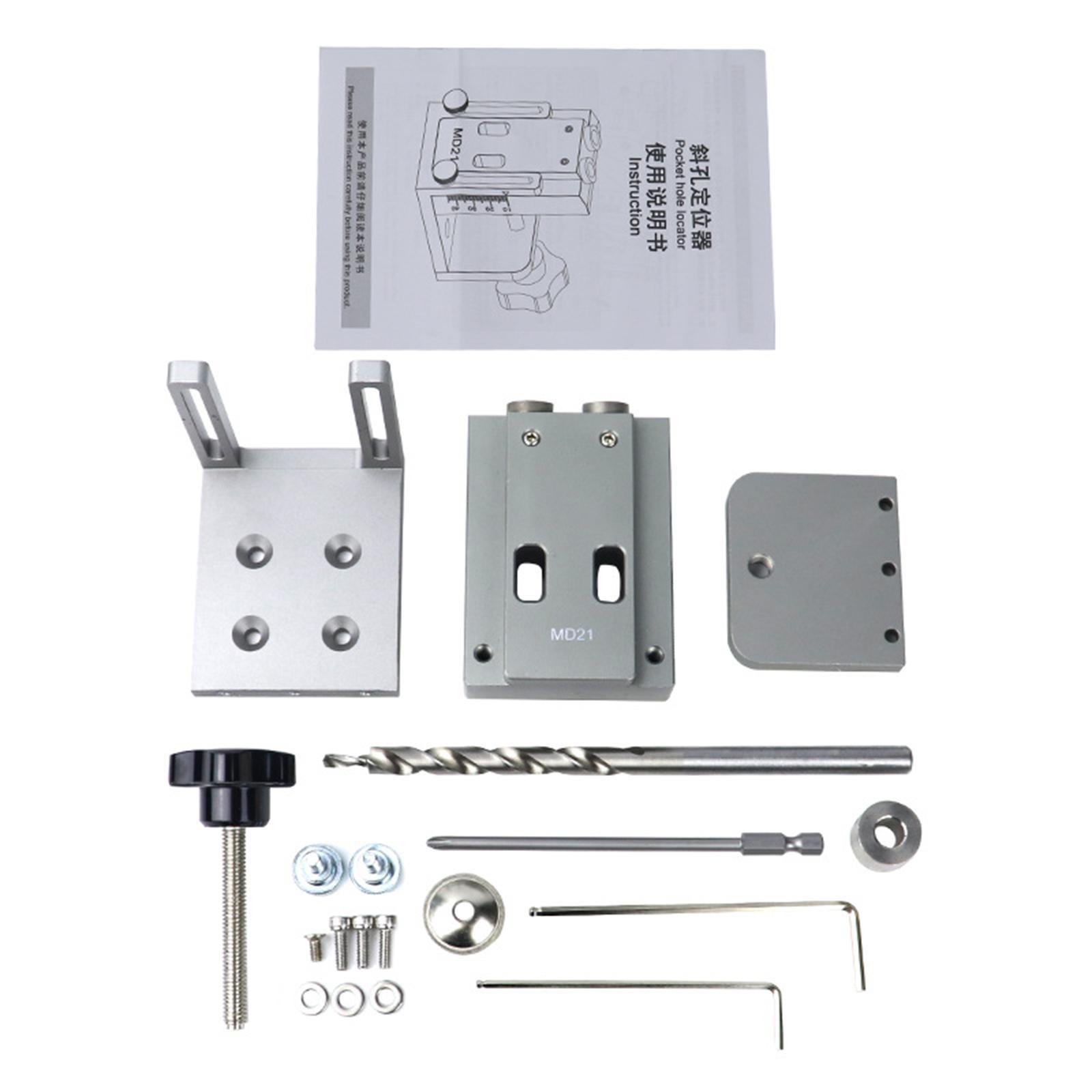 Hole Doweling Jig Adjustable Puncher Locator Hole Locator for Woodwork