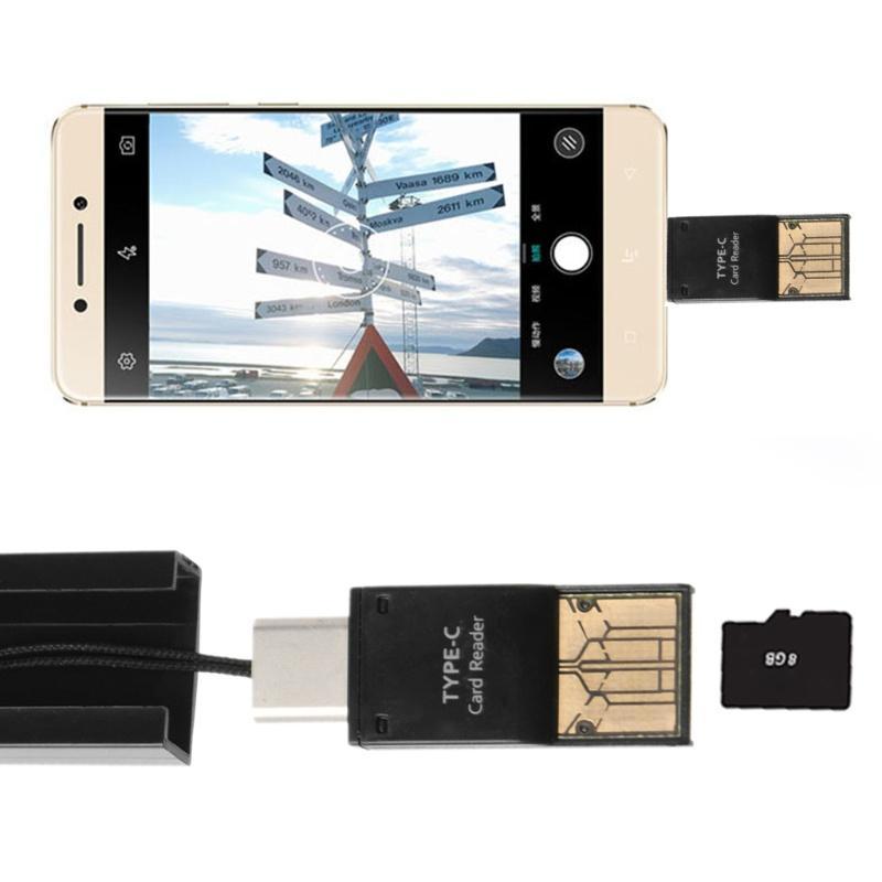 Đầu đọc thẻ nhớ Utake USB Type C sang USB 2.0 Type A Micro SD TF