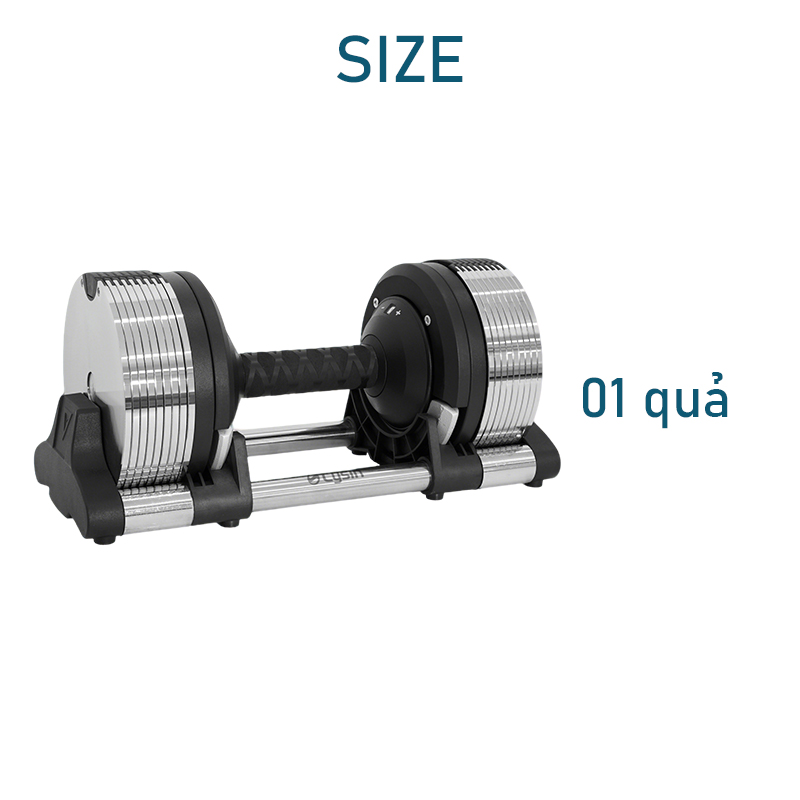 Tạ Tay Điều Chỉnh Thông Minh LYSIN 20KG, Adjustable Dumbbell, 18 Cấp Độ Tạ, Thiết Kế Cao Cấp Cho Gym Tại Nhà