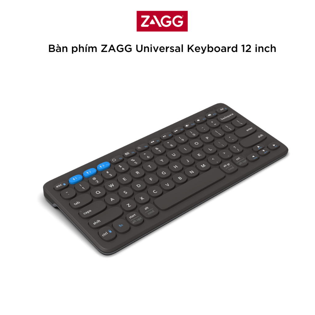 Bàn phím ZAGG Universal Keyboard 12 inch/Mid size/Full size - Bảo hành 1 Năm - Hàng chính hãng