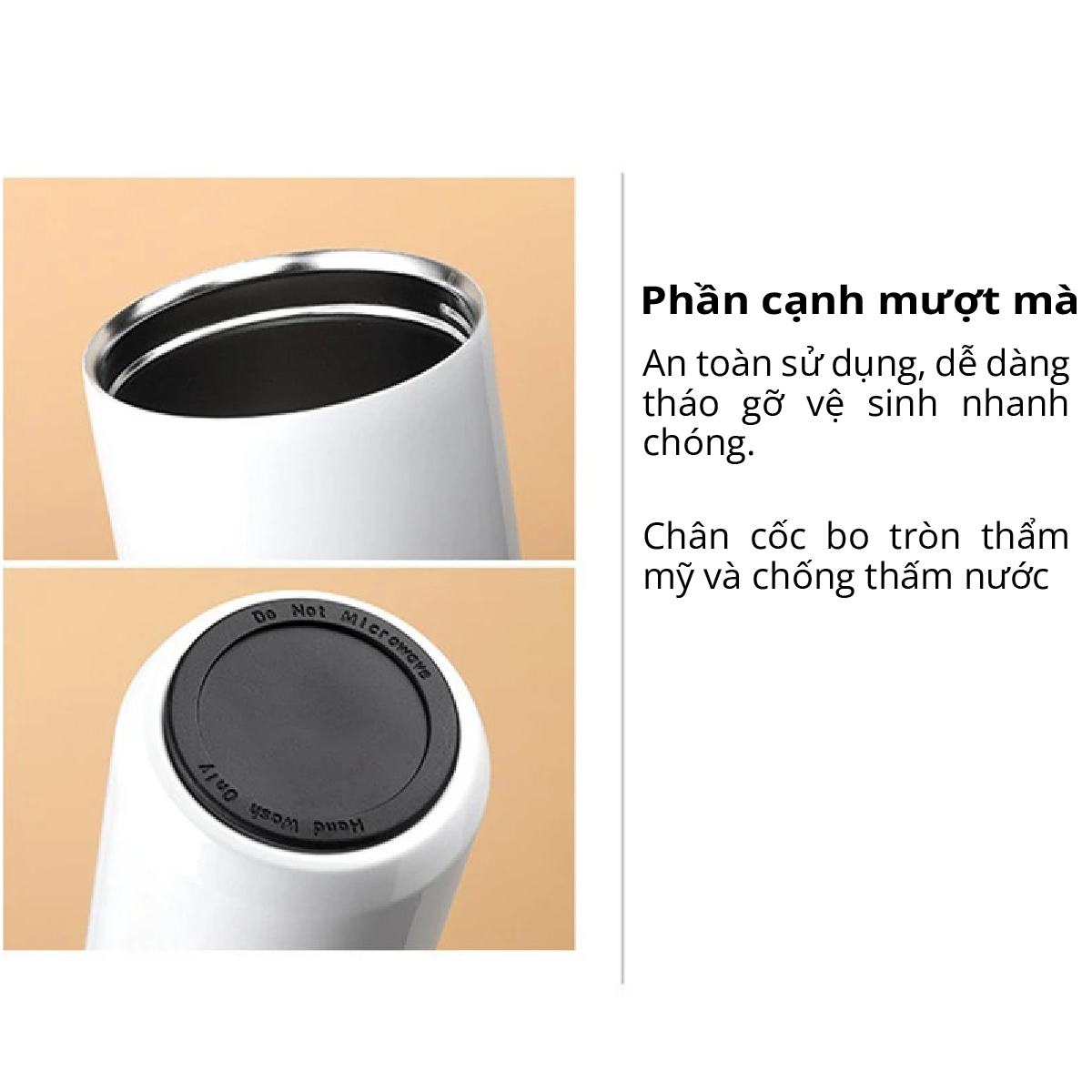 Ly Giữ Nhiệt Mishio inox 304 không gỉ sét dung tích 400ml - hàng chính hãng