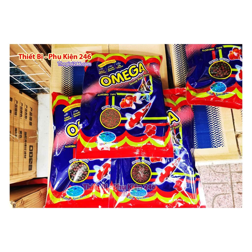 Thức ăn Omega cho cá cảnh Viên Trung 500g