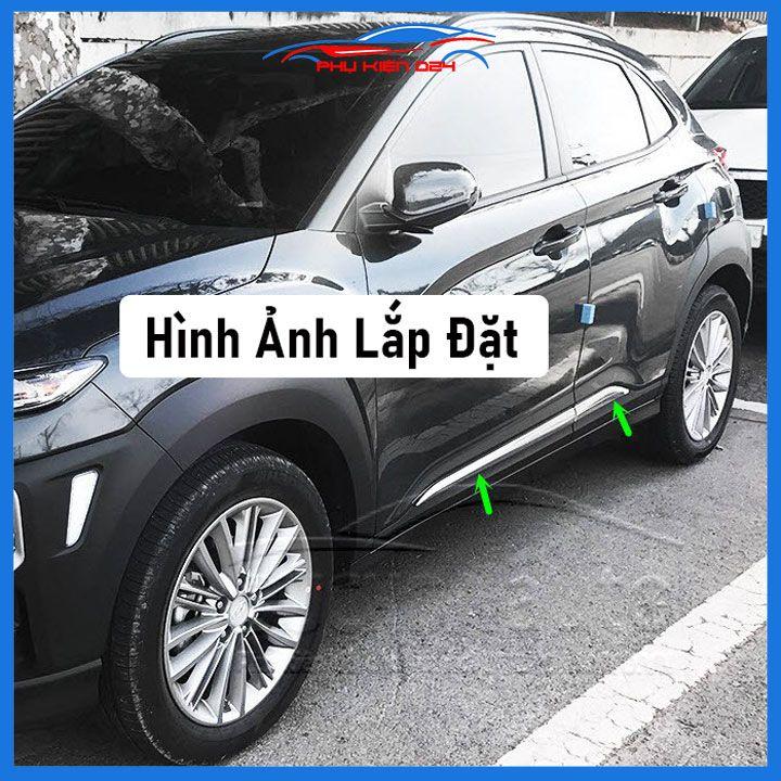 Bộ ốp nẹp sườn, nẹp hông xe ô tô Seltos 2020-2023 trang trí bảo vệ cửa xe hơi