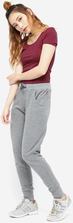 Quần thun dài nữ jogger Phúc An 3008_xam