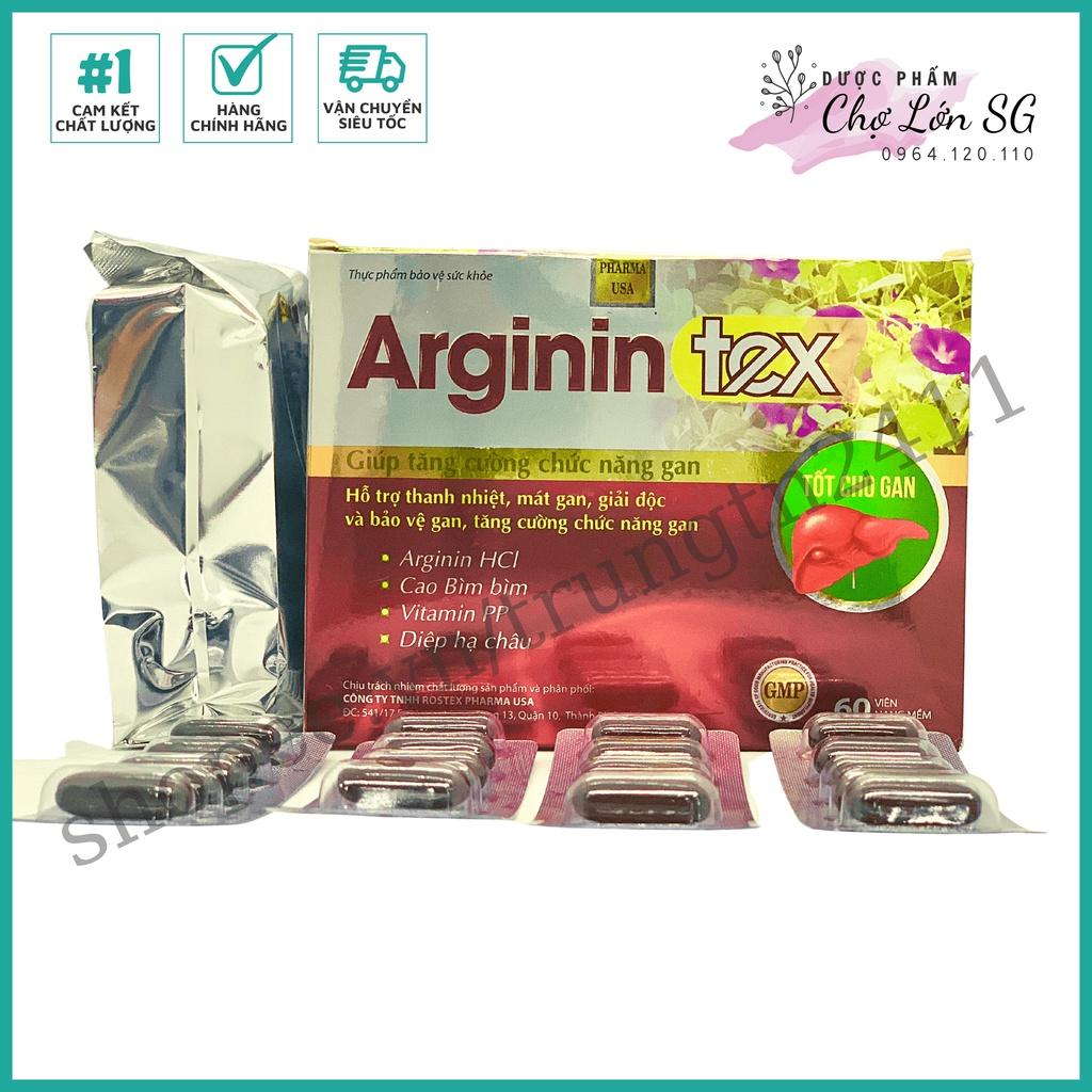 Combo 2 Hộp Viên uống mát gan ARGININ TEX giảm tổn thương gan do bia rượu - Hộp 60 viên