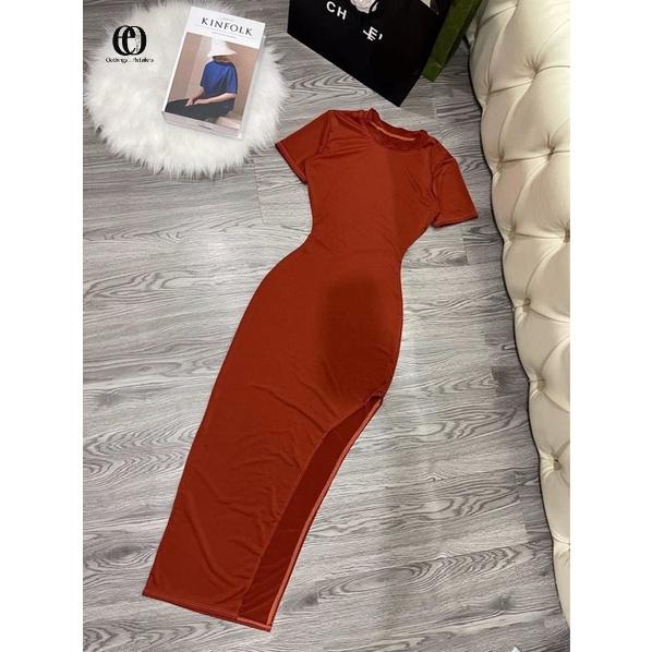 ĐẦM BODY TAY NGẮN XẺ CAO HÔNG “EDNA OOTD” KÈM ẢNH VIDEO THẬT