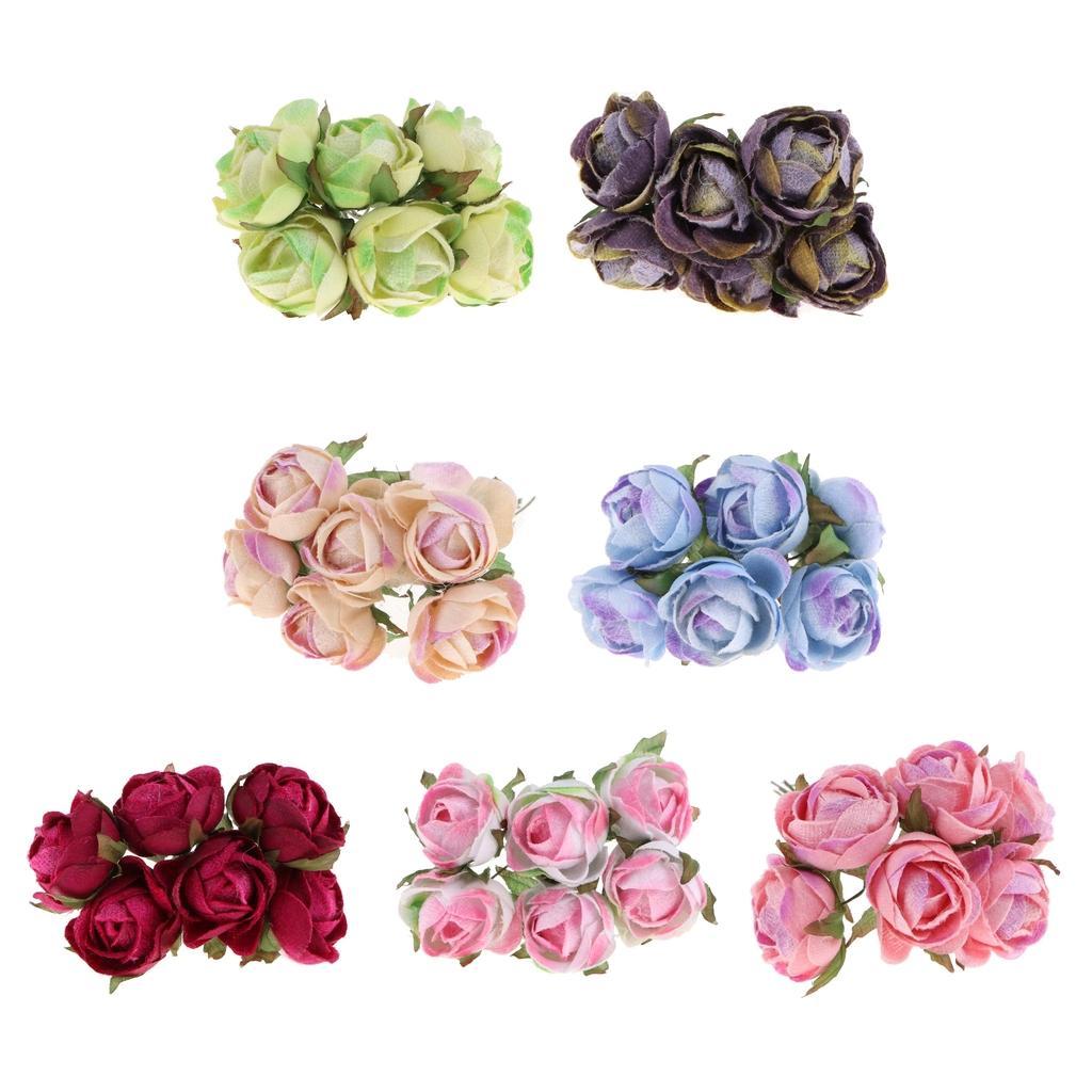 Artificial 60-Head Camellia Flower Bouquet Plant Home Garden Decor