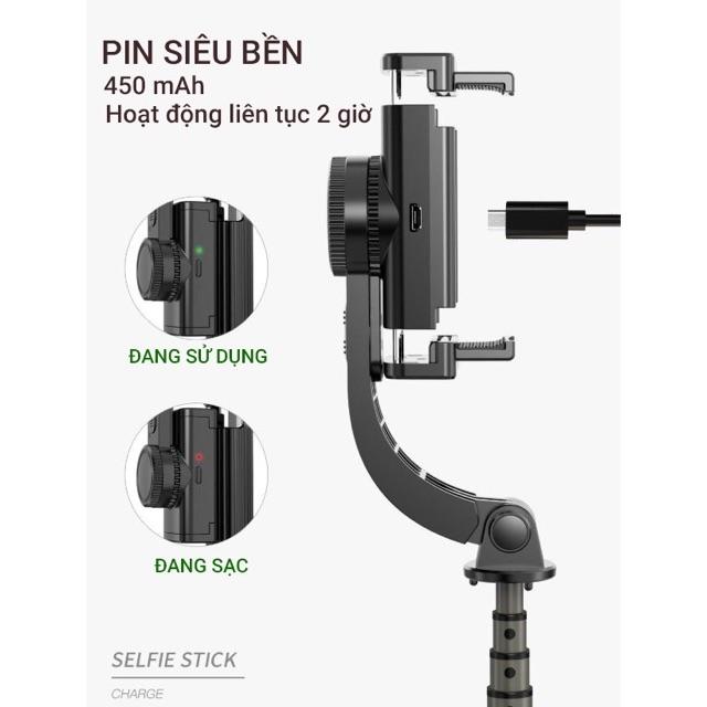 Tay Cầm Chống Rung Điện Tử Gimbal L08 Có Bluetooth - Gimbal Điện Thoại Chống Rung - Có Chân Đỡ Tự Đứng - NBL08