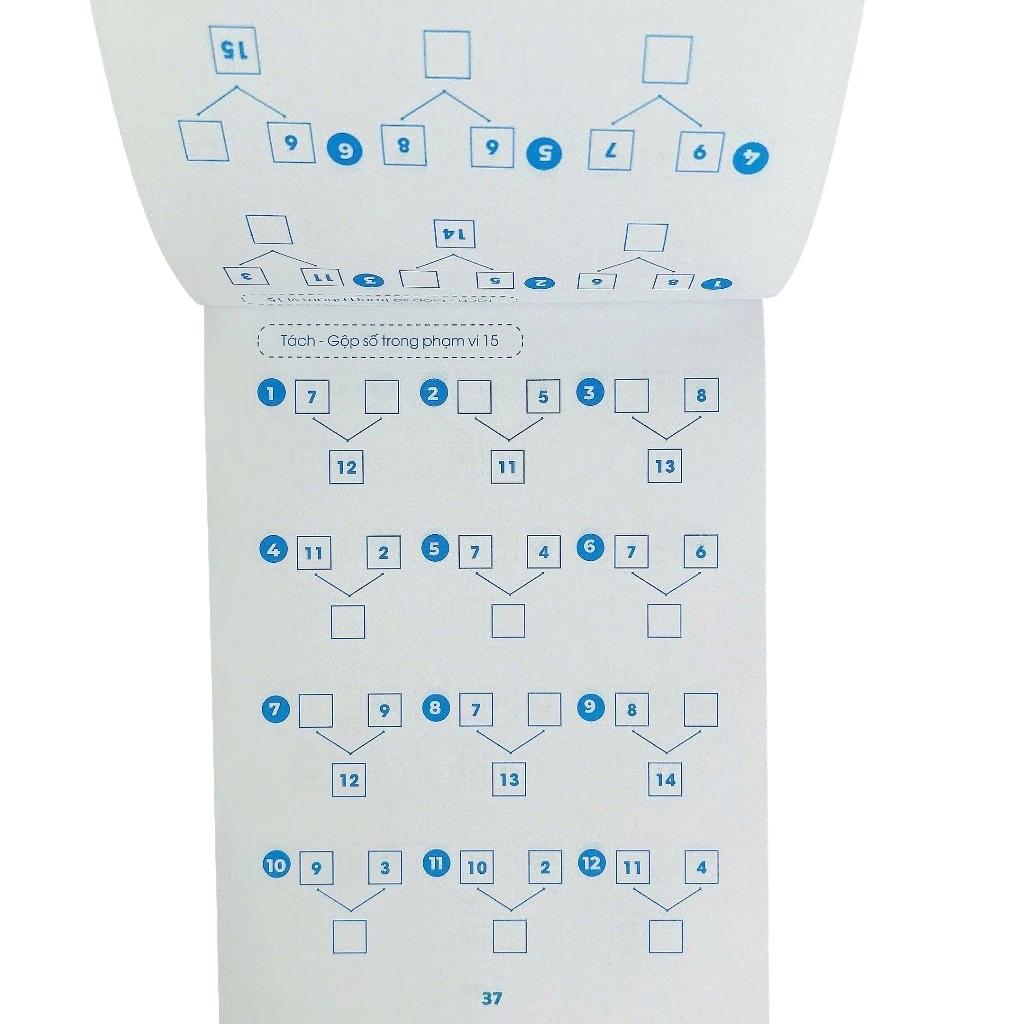 Sách - Tách-Gộp Số Trong Phạm Vi 20 - Toán Tư Duy Theo Sơ Đồ Khối